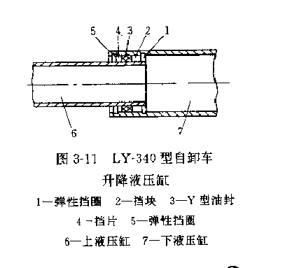 LY-340型自動(dòng)傾卸車(chē)取力器液壓缸